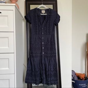 Sea Navy Eyelet Dress Size 2